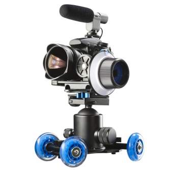 Video rails - walimex pro DSLR Dolly Mini Quad - quick order from manufacturer