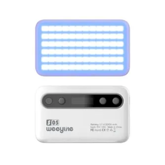 LED VLOG gaisma - Weeylite S05 portable pocket RGB Light White - ātri pasūtīt no ražotāja