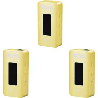 BOYA BY-XM6-K2Y - 2.4G WIRELESS MICROPHONE SYSTEM 1+1 WITH CHARGING BOX YELLOW COLOR BY-XM6-K2Y