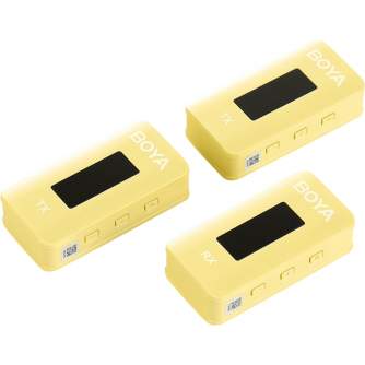 Wireless Lavalier Microphones - BOYA BY-XM6-K2Y - 2.4G WIRELESS MICROPHONE SYSTEM 1+1 WITH CHARGING BOX YELLOW COLOR BY-XM6-K2Y - quick order from manufacturer