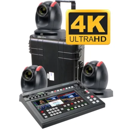 DATAVIDEO BDL-1607 BUNDLE THAT CONSISTS OF 1 SHOWCAST-100 WITH 3X PTC-280S IN A HC-800 CASE BDL-1607