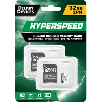New products - DELKIN TRAIL CAM HYPERSPEED MICROSDHC (V30) R100/W75 32GB (2PK) DMSDHS-2X32 - quick order from manufacturer