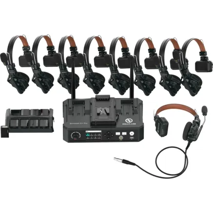 HOLLYLAND SOLIDCOM C1 PRO WIRELESS INTERCOM SYSTEM WITH 8 ENC HEADSETS WITH