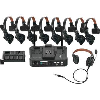 Headphones - HOLLYLAND SOLIDCOM C1 PRO WIRELESS INTERCOM SYSTEM WITH 8 ENC HEADSETS WITH HUB STATION SOLIDCOM C1 PRO-HUB8 - quick order from manufacturer