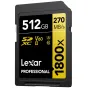 Memory Cards - LEXAR PRO 1800X SDXC U3 (V60) UHS-II R270/W180 512GB LSD1800512G-BNNNG - quick order from manufacturer