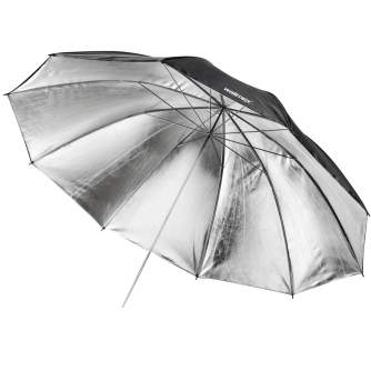 Foto lietussargi - walimex Reflex Umbrella black/silver 2 lay., 150cm - ātri pasūtīt no ražotāja