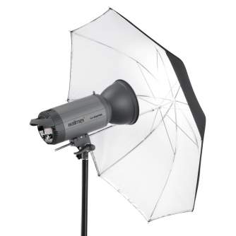 Umbrellas - walimex 2in1 Reflex & Transl. Umbrella white 109cm - quick order from manufacturer