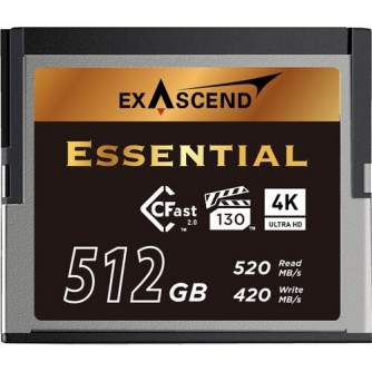 Atmiņas kartes - Exascend 512GB CFX Series CFast 2.0 Memory Card EXSD3X512GB - быстрый заказ от производителя