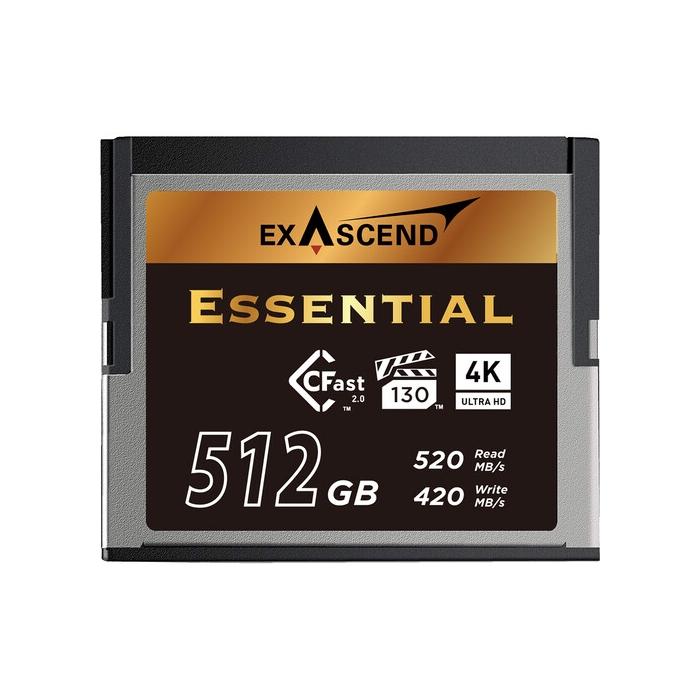 Memory Cards - Exascend 512GB CFX Series CFast 2.0 Memory Card EXSD3X512GB - quick order from manufacturer