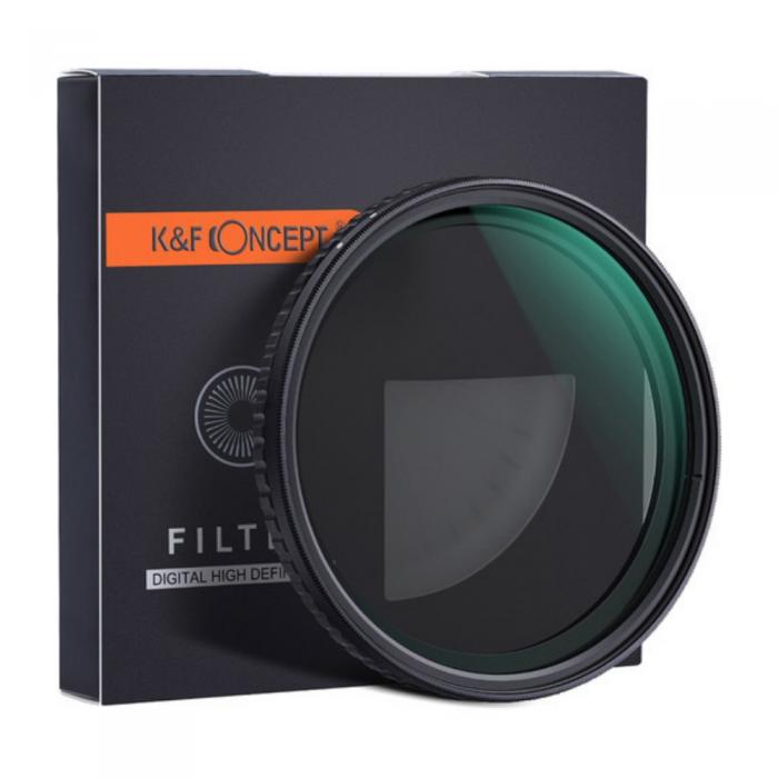Neutral Density Filters - K&F Concept 72mm XV38 Nano-X Variable/Fader ND Filter, ND2~ND32, W/O black KF01.1133 - quick order from manufacturer