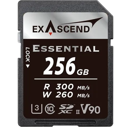 Exascend 256GB Essential UHS-II SDXC Memory Card EX256GSDU2-S