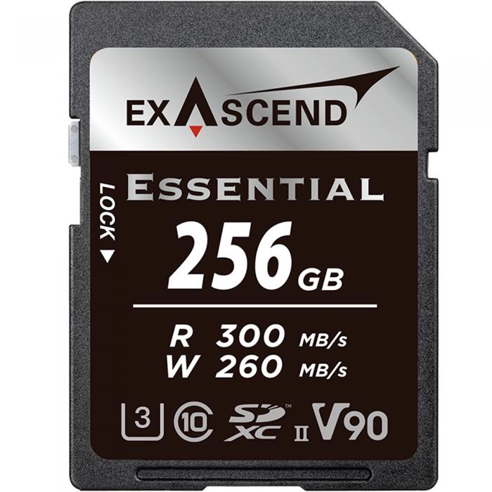 Memory Cards - Exascend 256GB Essential UHS-II SDXC Memory Card EX256GSDU2-S - quick order from manufacturer