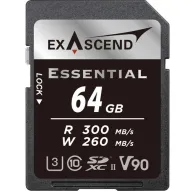Atmiņas kartes - Exascend 64GB Essential UHS-II SDXC atmiņas karte EX64GSDU2-S - perc šodien veikalā un ar piegādiAtmiņas kartes - Exascend 64GB Essential UHS-II SDXC atmiņas karte EX64GSDU2-S - perc šodien veikalā un ar piegādi