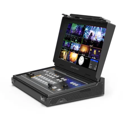 AVMATRIX Portable 6-Ch SDI/HDMI Multi-Format Streaming Switcher with 13.3 Display PVS0613U