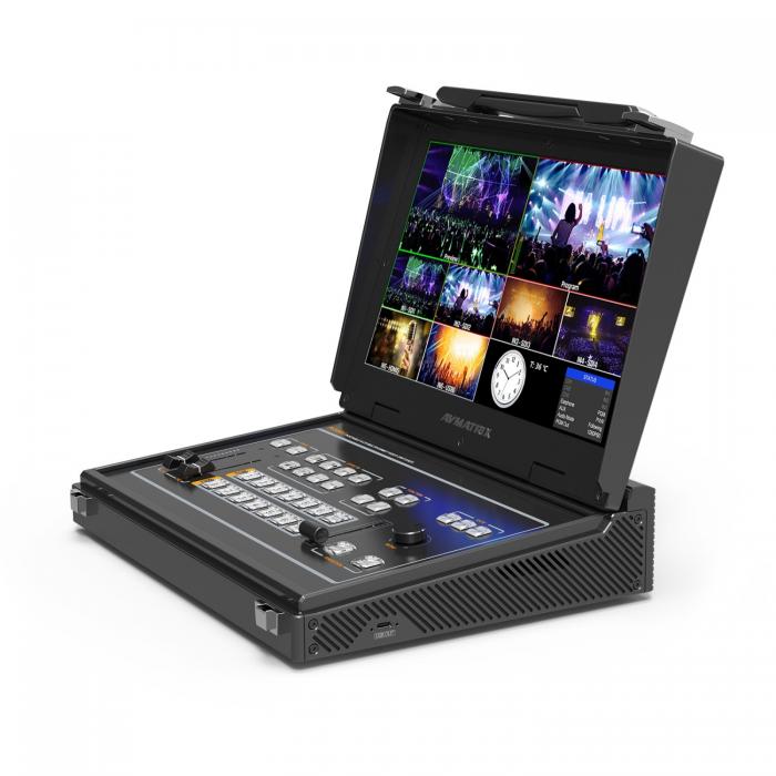 Video mixer - AVMATRIX Portable 6-Ch SDI/HDMI Multi-Format Streaming Switcher with 13.3" Display PVS0613U - быстрый заказ от про