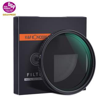 Neutral Density Filters - K&F Concept 77MM Nano-X Variable/Fader ND Filter, ND8~ND128, W/O Black Cross KF01.1329 - quick order from manufacturer