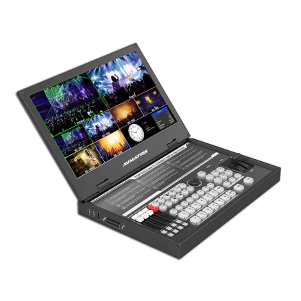 AVMATRIX PVS0615U Portable 6-Channel Switcher with USB Streaming & 15.6 Display PVS0615U