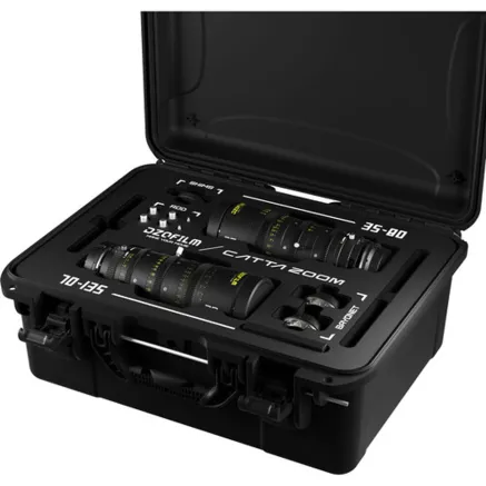 DZO Optics DZOFilm Catta 35-80mm & 70-135mm T2.9 E-Mount Cine Zoom 2-Lens Bundle (Black) CATTA-ZOOME-35-80/70-135T29BLKWCASE