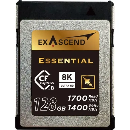 Exascend 128GB Essential Series CFexpress Type B Memory Card EXPC3E128GB
