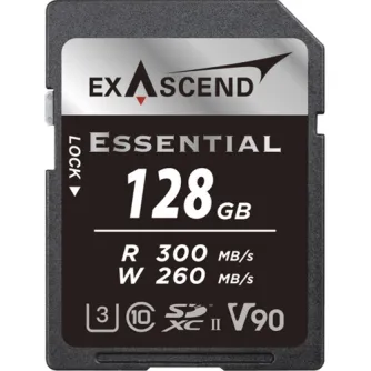 Memory Cards - Exascend 128GB Essential UHS-II SDXC Memory Card EX128GSDU2-S - quick order from manufacturer