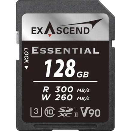 Exascend 128GB Essential UHS-II SDXC Memory Card EX128GSDU2-S
