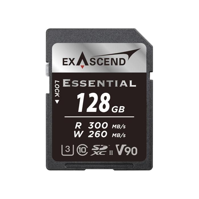 Карты памяти - Exascend 128GB Essential UHS-II SDXC Memory Card EX128GSDU2-S - купить сегодня в магазине и с доставкой