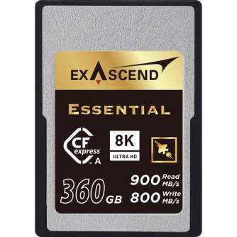 Atmiņas kartes - Exascend 360GB Essential Series CFexpress Type A Memory Card EXPC3EA360GB - ātri pasūtīt no ražotāja