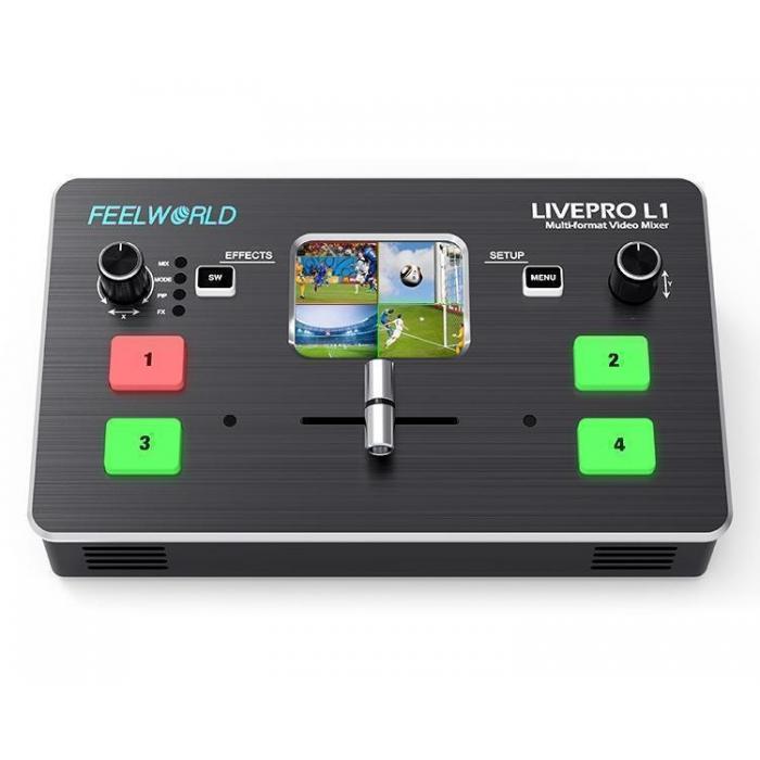 Video mixer - Feelworld LivePro L1 4x HDMI Switcher USB Streaming LIVEPROL1 - quick order from manufacturer