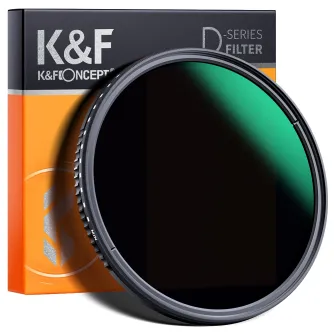 ND фильтры - K&F Concept 67mm, ND3-1000, ultra-thin variable ND, Waterproof, Green Coated KF01.1835V1 - быстрый заказ от производителя Лучший выбор профессионалов