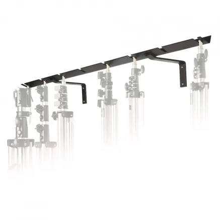 Manfrotto 027 - Wall Mounted Stand Holder for 8 Stands 027