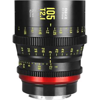 CINEMA видео объективы - Meike FF-Prime Cine 105mm T2.1 Lens (E-Mount, Feet/Meters) MK-105MM T2.1 FF-PRIME E - быстрый заказ от 