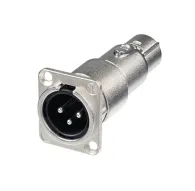 Audio vadi, adapteri - Neutrik NA3MDF XLR 3 Pole Female-Male Feedthrough Adapter - ātri pasūtīt no ražotājaAudio vadi, adapteri - Neutrik NA3MDF XLR 3 Pole Female-Male Feedthrough Adapter - ātri pasūtīt no ražotāja