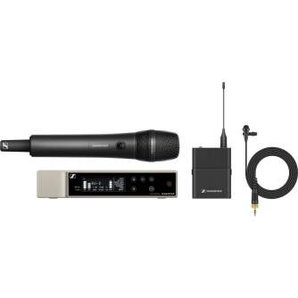 Bezvadu mikrofonu sistēmas - Sennheiser EW-D ME2/835-S SET Digital Wireless Combo Microphone System (R4-9: 552 to 607 MHz) EW-D DUO - ātri pasūtīt no ražotāja