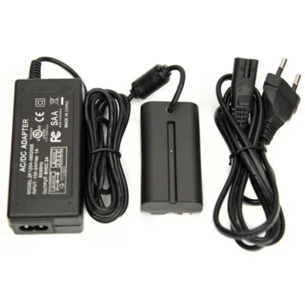 SmallHD AC Adapter with L-Series Dummy Battery for Select Monitors (EU Plug) PWR-ACDC-SONYL-EU