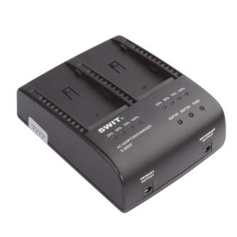 Kameras bateriju lādētāji - Swit S-3602F 2-kanālu SONY NP-F lādētājs un adapteris S-3602F - ātri pasūtīt no ražotāja