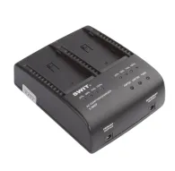 Kameras bateriju lādētāji - Swit S-3602F 2-kanālu SONY NP-F lādētājs un adapteris S-3602F - ātri pasūtīt no ražotājaKameras bateriju lādētāji - Swit S-3602F 2-kanālu SONY NP-F lādētājs un adapteris S-3602F - ātri pasūtīt no ražotāja