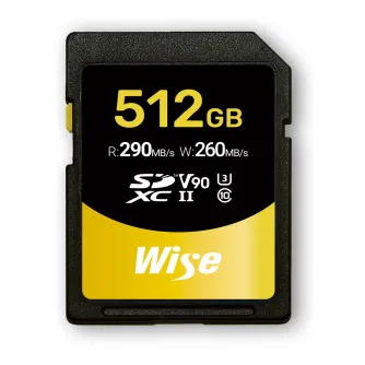 Atmiņas kartes - Wise SD-N 512GB SDXC UHS-II V90 Memory Card WI-SD-N512 - ātri pasūtīt no ražotāja