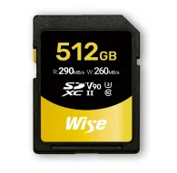 Wise SD-N 512GB SDXC UHS-II V90 Memory Card WI-SD-N512