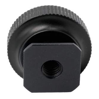 New products - Caruba Hot Shoe Adapter - Universal Hot Shoe -> 1/4" Male Screw Thread (with Spacer) Black - quick order from manufacturer