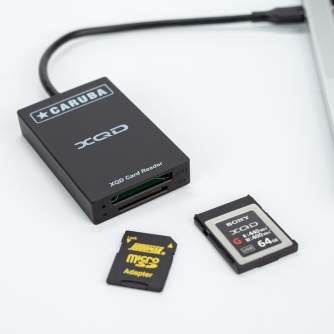 Карты памяти - Caruba 2 in 1 Cardreader XQD + SD USB-C - быстрый заказ от производителя