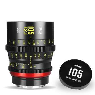 CINEMA видео объективы - Meike FF-Prime Cine 105mm T2.1 Lens (EF-Mount, Feet/Meters) MK-105MM T2.1 FF-PRIME EF - быстрый заказ о