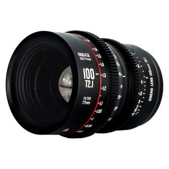 CINEMA видео объективы - Meike Prime 100mm T2.1 Cine Lens for Super 35 Frame Cinema Camera System EF Mount MK-100T2.1 S35 EF - б