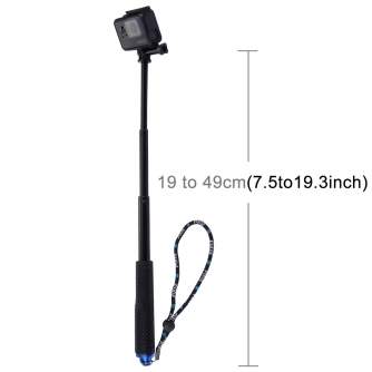 Selfiju statīvs Selfie Stick - Selfie Stick Puluz GoPro Extendable pole black PU150 - perc šodien veikalā un ar piegādi