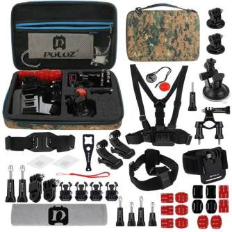 Больше не производится - Puluz Set of 45 accessories for sports cameras PKT298 Combo Kits