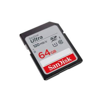 Карты памяти - SanDisk Ultra SDXC UHS-I 120MB/s 64GB (SDSDUN4-064G-GN6IN) - купить сегодня в магазине и с доставкой