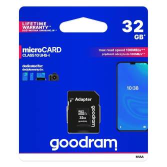 Atmiņas kartes - Memory card Goodram microSD 32GB (M1AA-0320R12) - ātri pasūtīt no ražotāja