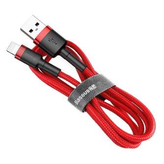 Кабели - Baseus Cafule USB Lightning cable 2.4A 1m (black + red) CALKLF-B09 - быстрый заказ от производителя