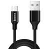 Cables - Baseus Yiven Micro USB cable 150cm 2A - Black CAMYW-B01 - quick order from manufacturerCables - Baseus Yiven Micro USB cable 150cm 2A - Black CAMYW-B01 - quick order from manufacturer