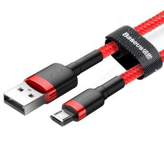 Cables - Baseus Cafule Micro USB cable 2.4A 1m (Red) CAMKLF-B09 - quick order from manufacturer