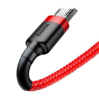 Kabeļi - Baseus Cafule Micro USB cable 2.4A 1m (Red) CAMKLF-B09 - ātri pasūtīt no ražotāja